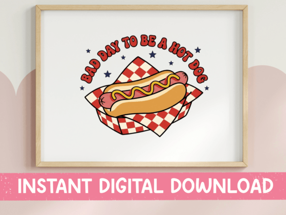 Bad Day to Be a Hot Dog Retro SVG PNG