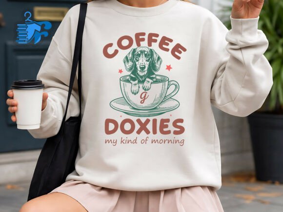 Coffee and Doxies SVG, Dachshund Dog