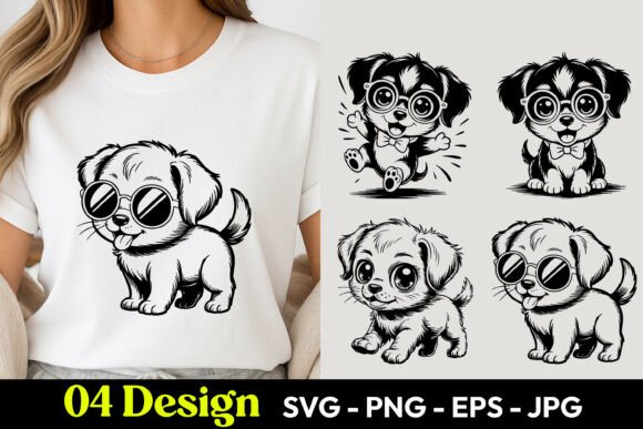 Cool Dog Puppy SVG PNG
