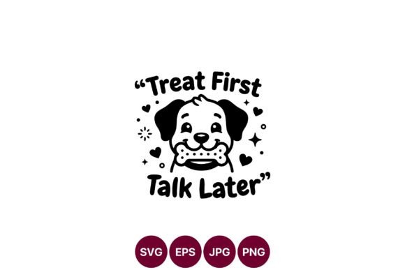 Cute Dog Treat Svg Design