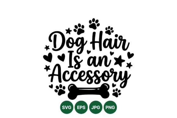 Dog Hair Accessory SVG Design
