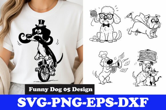 Funny Dog Cartoon SVG – Cute Silly