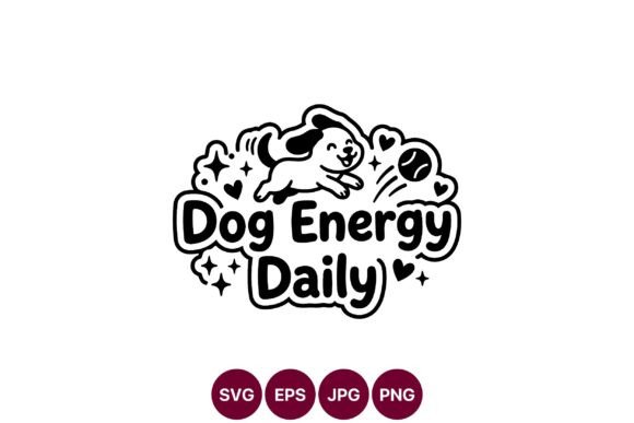 Playful Dog Energy SVG Design