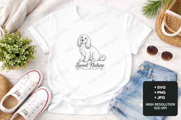 Shih Tzu Sweet Nature Dog Art SVG Design