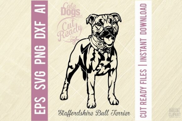 Staffordshire Bull Terrier Svg